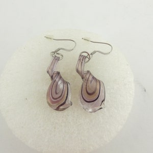 Earrings silver-purple-blackberry-gold-black Helix,valentine's Day image 1