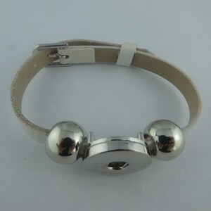 Bracelet silver-white push button,Mother's Day,valentine's Day,sister image 4