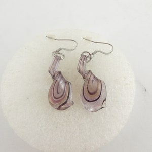 Earrings silver-purple-blackberry-gold-black Helix,valentine's Day image 2