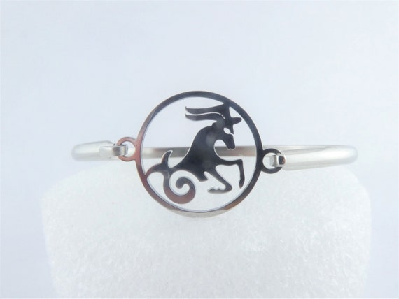 Capricorn Zodiac Charm Bangle