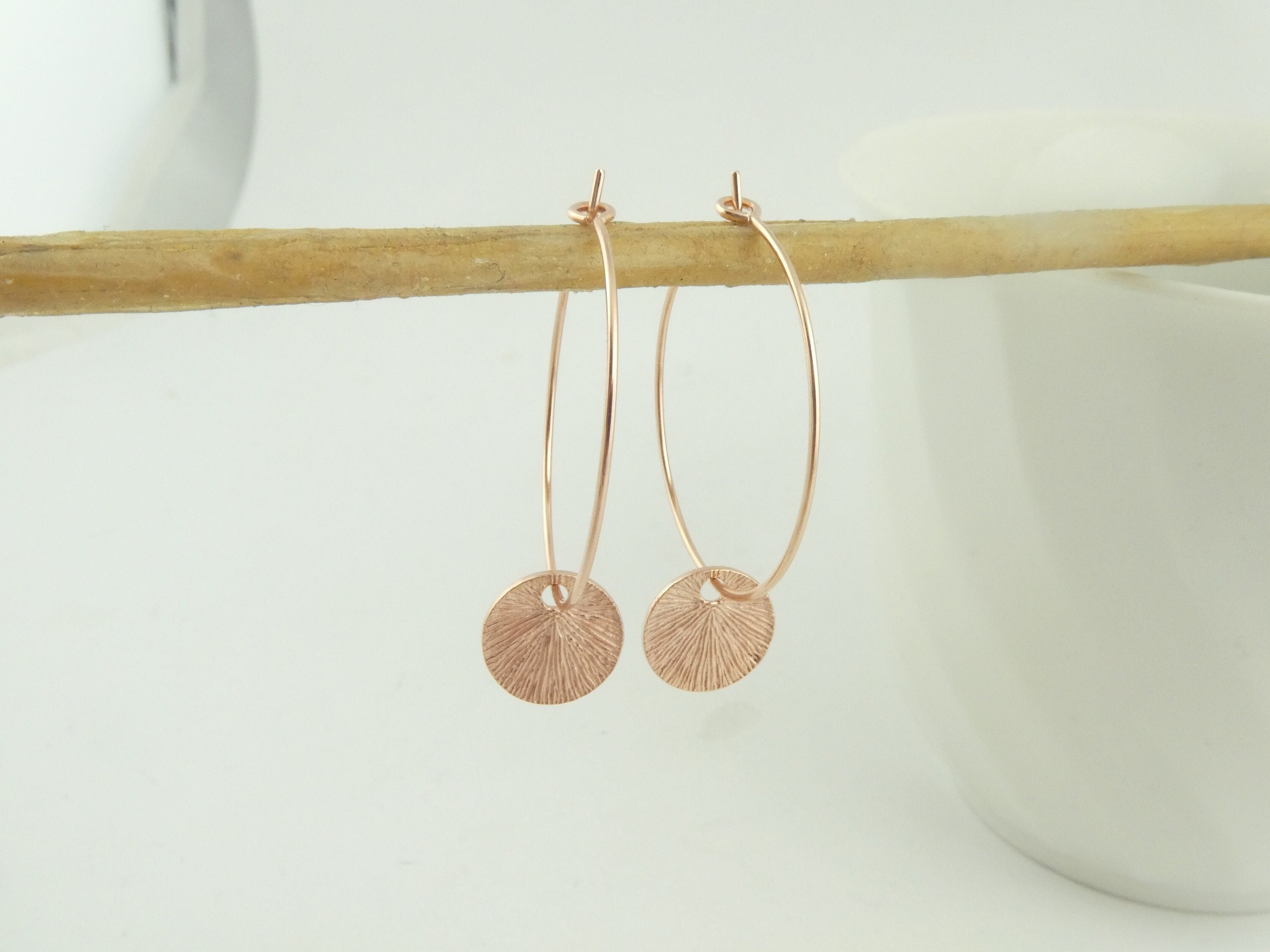 Set 4 Paia Orecchini A Cerchio Placcato Oro Per Donna - Larghe E In Vari Diametri (Confezione Multipla)
