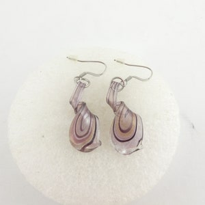 Earrings silver-purple-blackberry-gold-black Helix,valentine's Day image 3