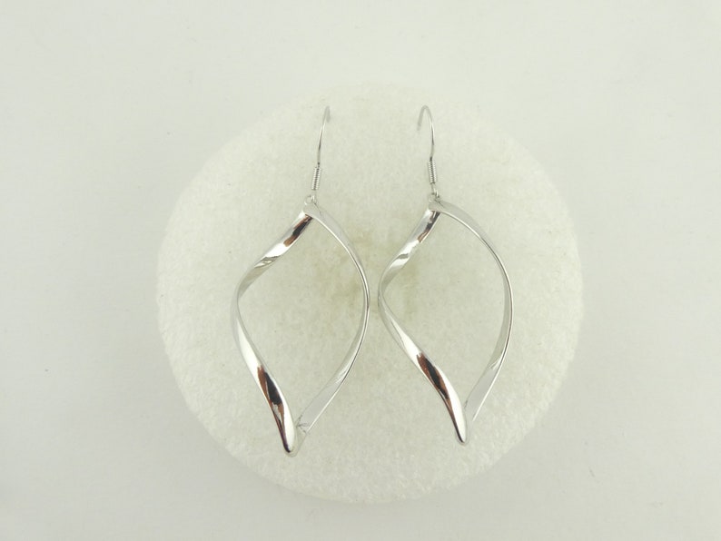 Boucles d'oreilles en argent sterling 925, boucles d'oreilles pendantes, cadeau petite amie image 3