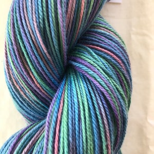 Cotton/Bamboo Fingering Weight Hand-painted Yarn &quot;Dharma&quot;