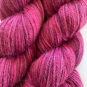 Alpaca/silk/cashmere fingering hand-painted yarn “Amelia”