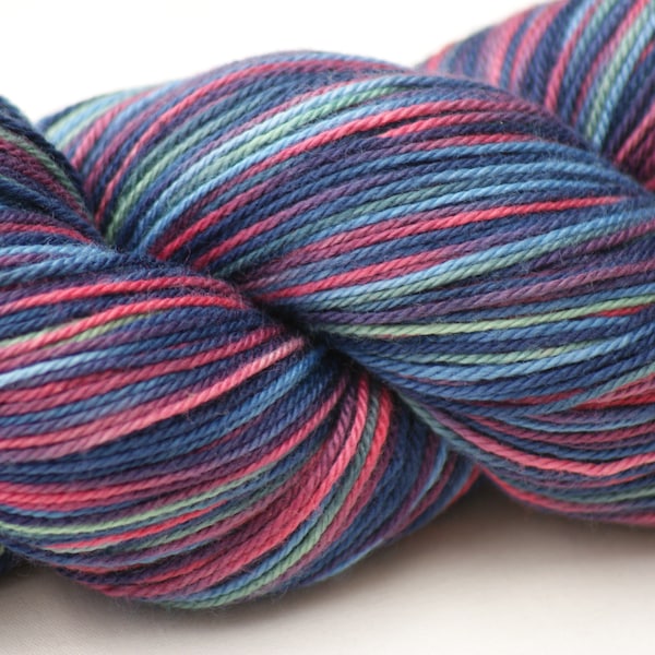Cotton/Bamboo Fingering Weight Hand-painted Yarn "Brianna"