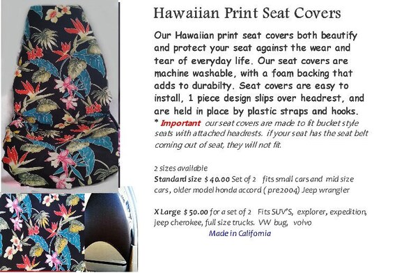 Island Batik Car Seat Covers Island Batik Car Seat Covers