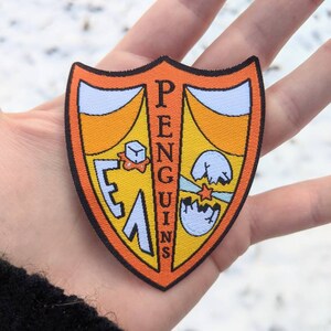 Penguin Family Woven Cloth Patch