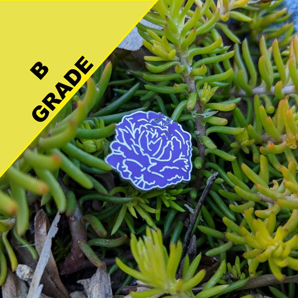 Purple Carnation Enamel Pin (B GRADE)