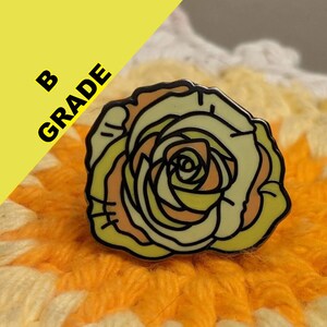 Yellow Rose Enamel Pin (B GRADE)