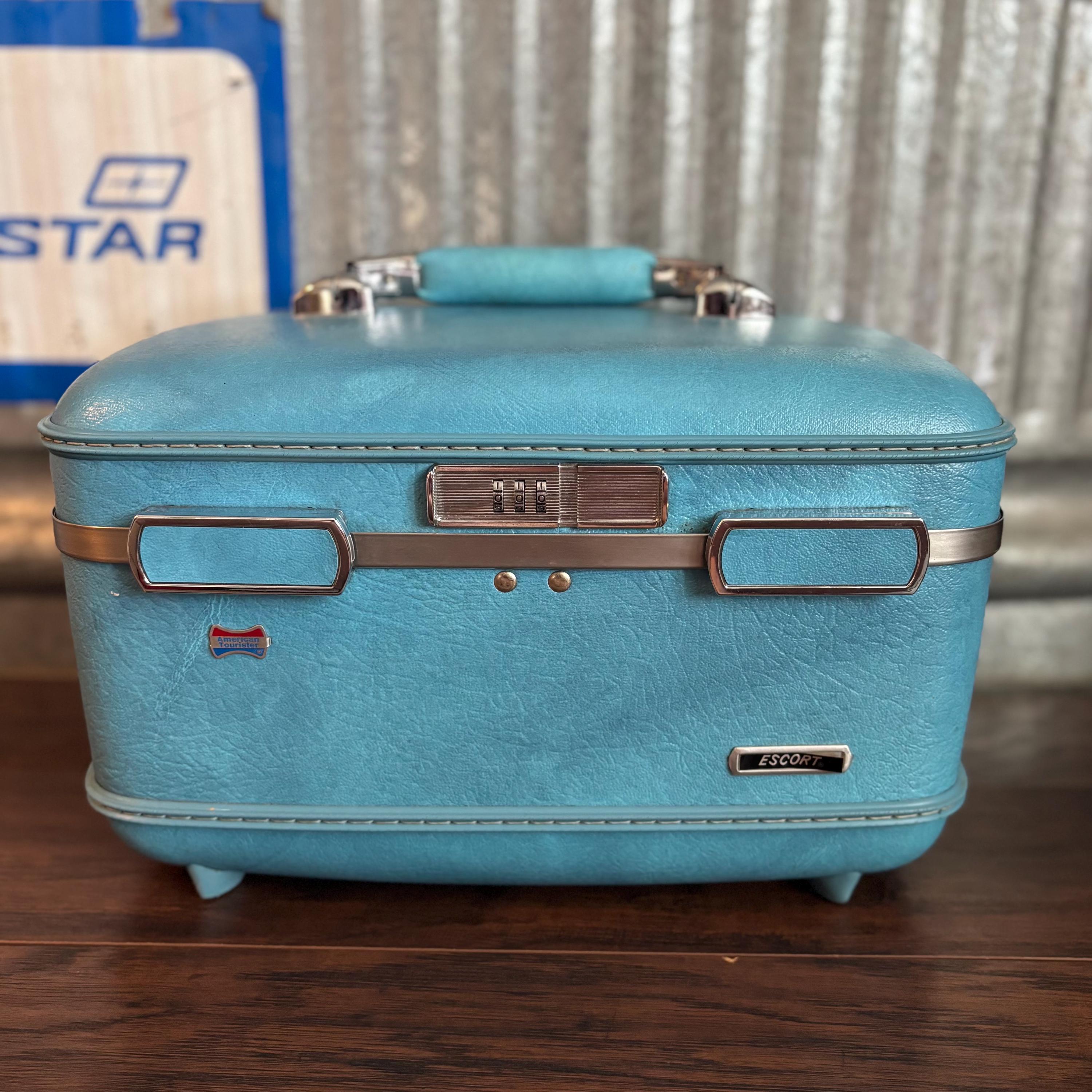 Vintage American Tourister Escort Luggage Train Case With Tray and