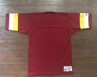 80s Champion Football Mesh T-shirt 92番 Vtg 70s 80s Champion Mesh Athletic Jersey Shirt High School