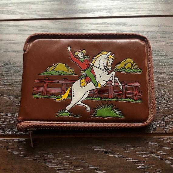 Vintage Western Lone Ranger Bi-Fold Wallet with Pi
