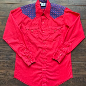 Vintage Western Men’s Tem Tex Shirt with Snap Buttons