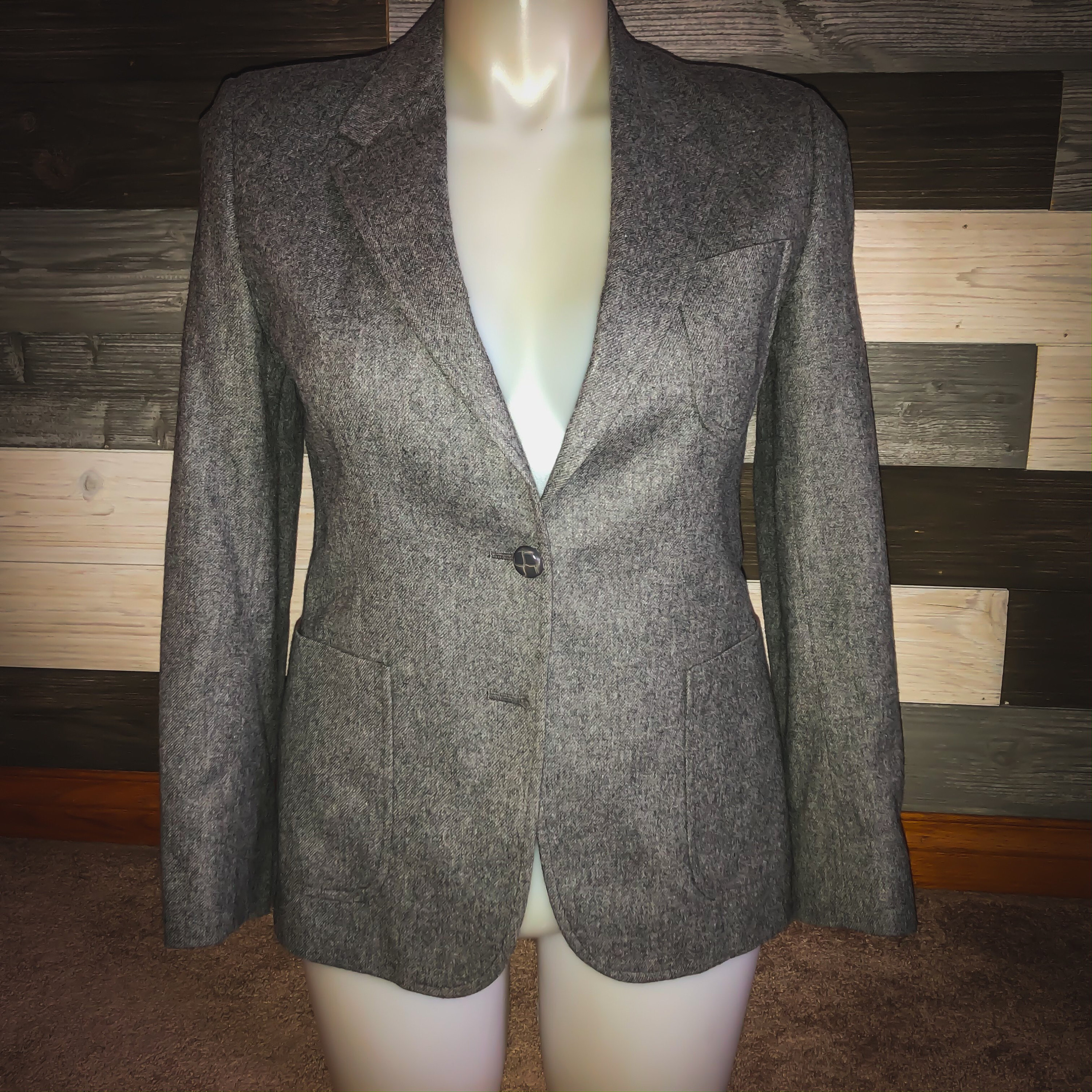 70's/80's Vintage Women's American Craftsmen Wool Blazer with Pockets