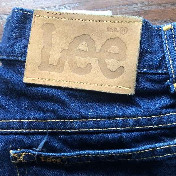 80’s Vintage Western Women’s Lee Dark Wash Jeans … - image 4