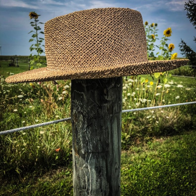 70/'s80/'s Vintage Western Rockabilly P Brand Straw Hat