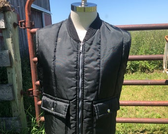 Walls Blizzard Pruf Down Quilted Puffer Zip up Vest Sz L 1970s - Etsy