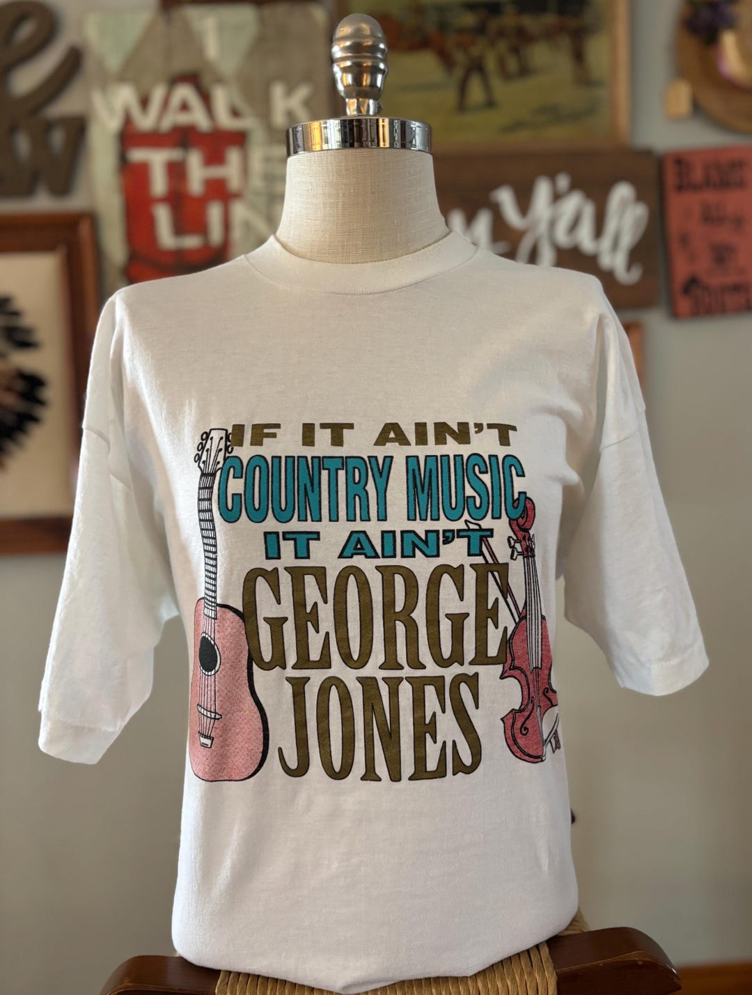 Vintage 1997 George Jones Tour T-shirt XL | I Saw No Show Jones Concert ...