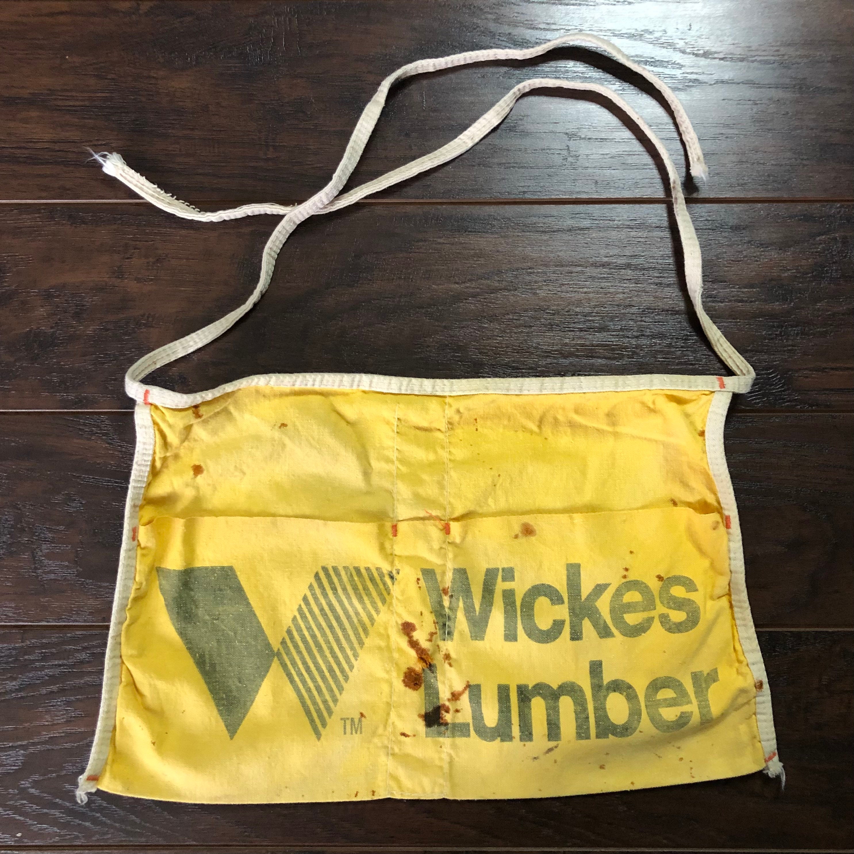 cutlass Vintage LUMBER APRON ×2 Vintage G & W Lumber Accident MD Cloth Nail Apron