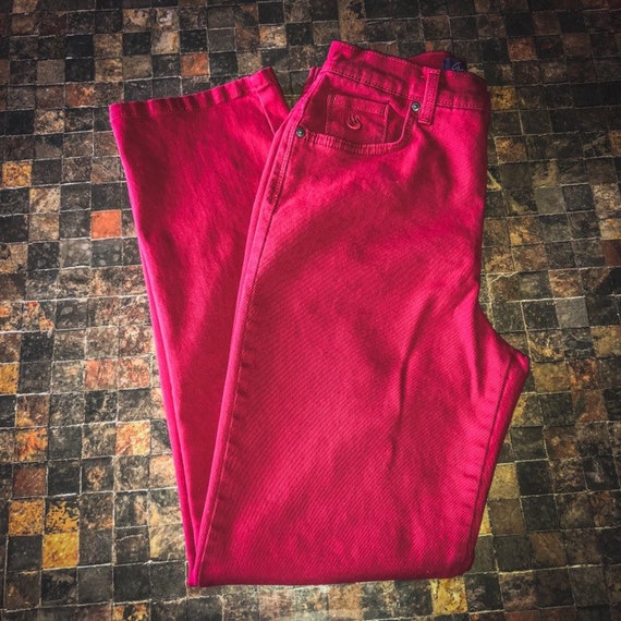 gloria vanderbilt red jeans