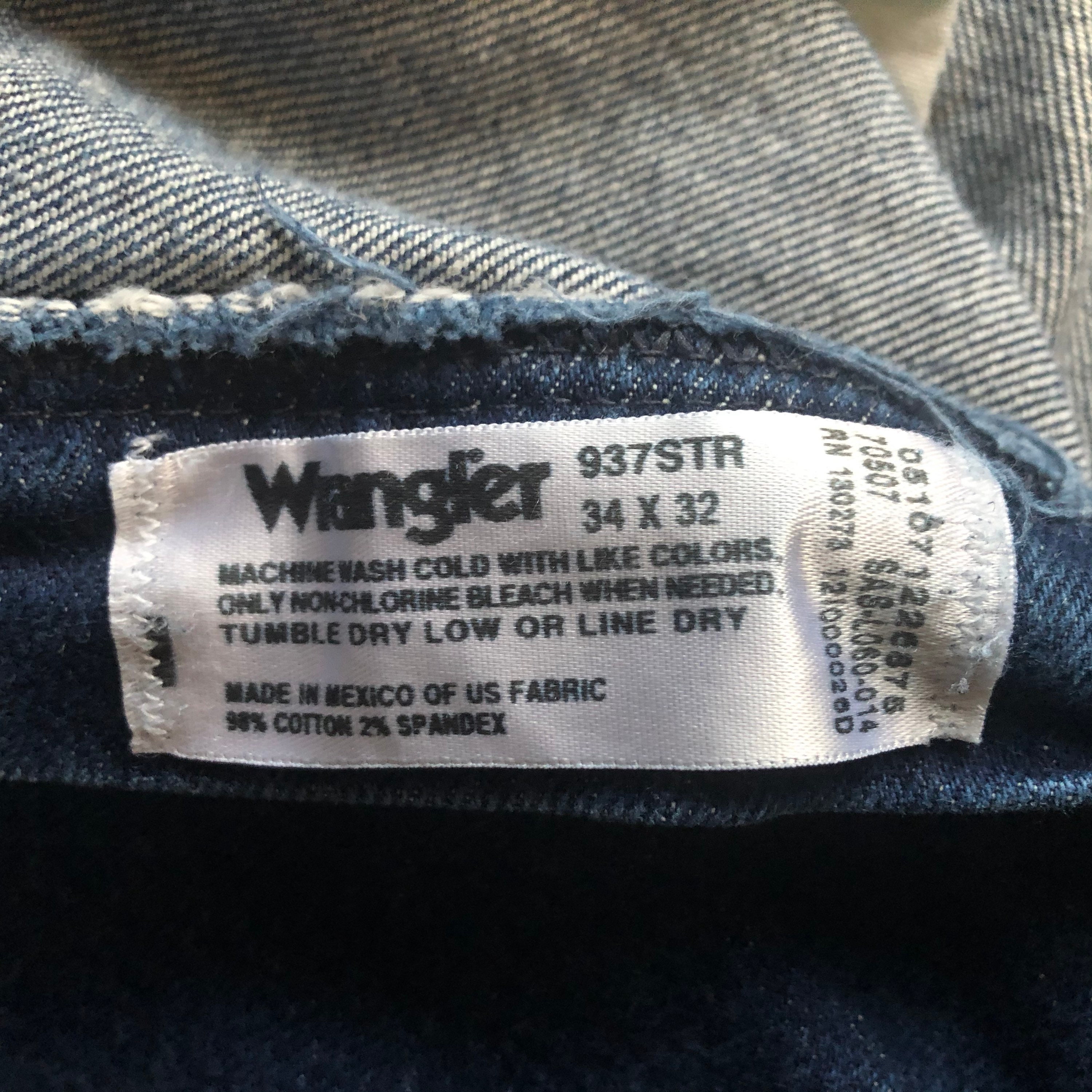 90's Vintage Western Wrangler Jeans - Etsy