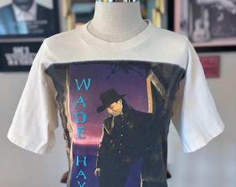 Vintage 1996 Wade Hayes On A Good Night Tour T-Shirt Country Music Concert Tee Single Stitch