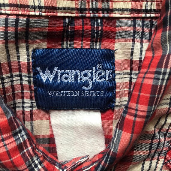 Chemise À Carreaux Vintage WRANGLER À Boutons | Homme M | Cowboy