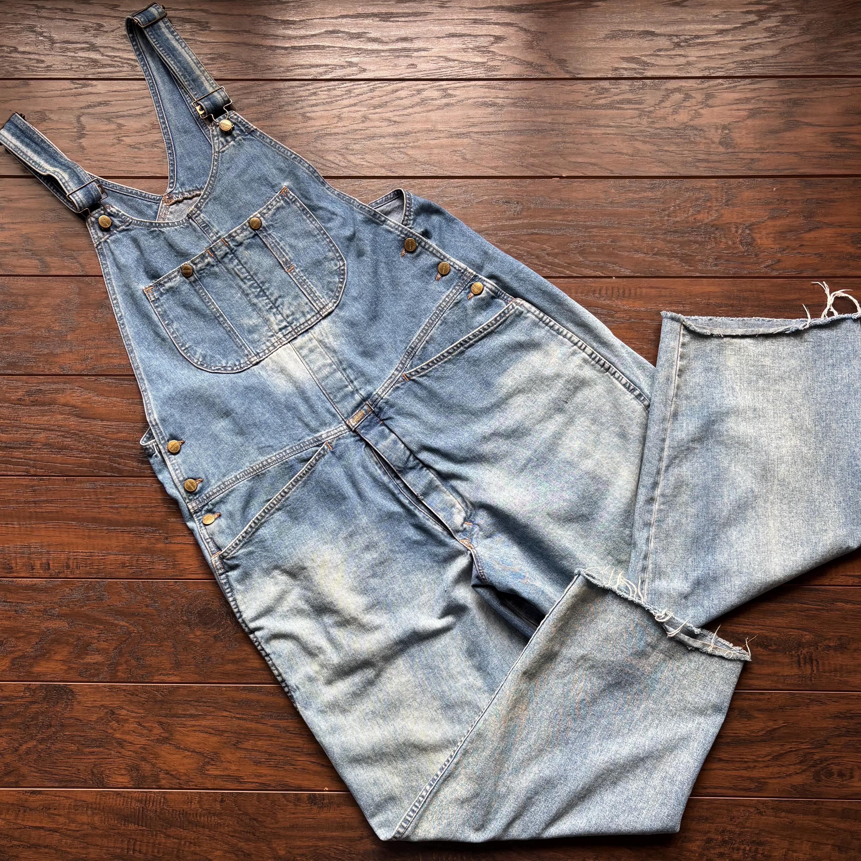 Marithe + Francois Girbau　オーバーオール Vintage Marithe & Francois Girbaud Stonewashed Denim Bib Overalls