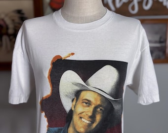 Vintage 1990 Ricky Van Shelton Brockum T-Shirt XL Country Music Entertainer of the Year Tee Made in USA