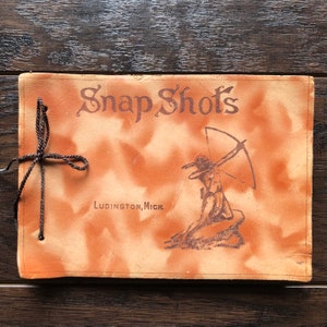 50’s Vintage Souvenir Leather Photo Album | Ludington, Michigan