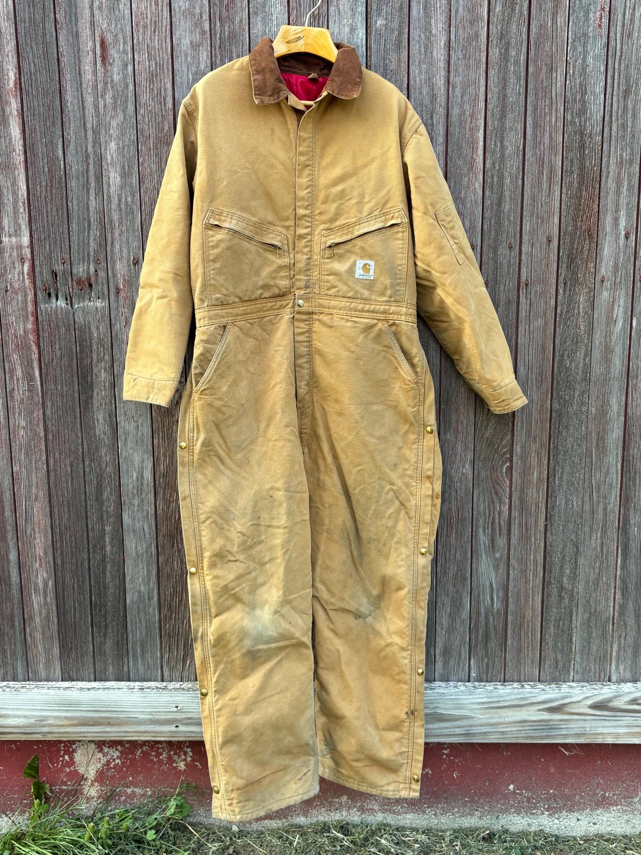 ジャケット・アウター Carhartt duck coverall beige vintage 90's 90s Vintage Carhartt Duck Coverall Beige Men's | eBay