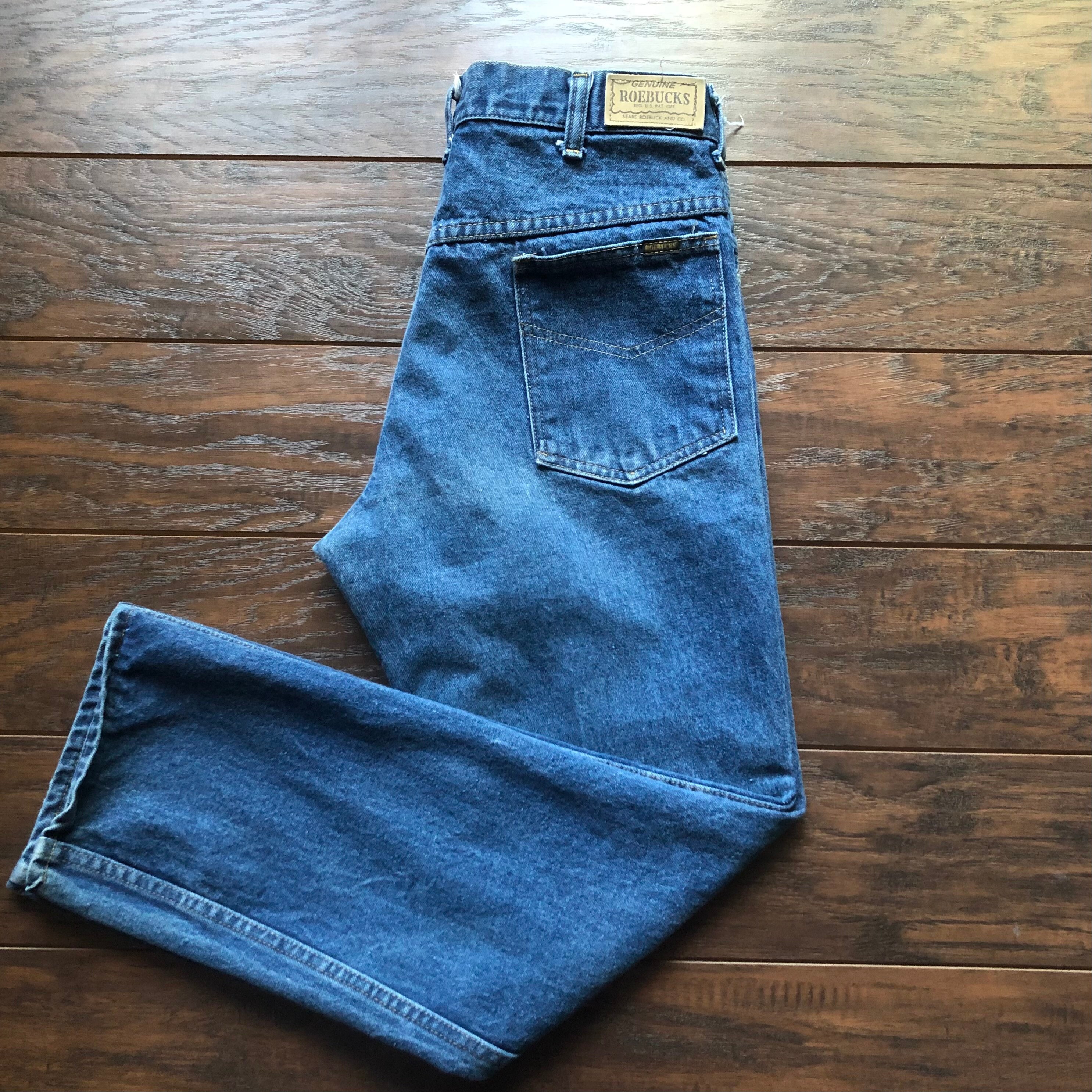 70s Vintage Western Genuine Roebucks High Waisted Jeans - Etsy