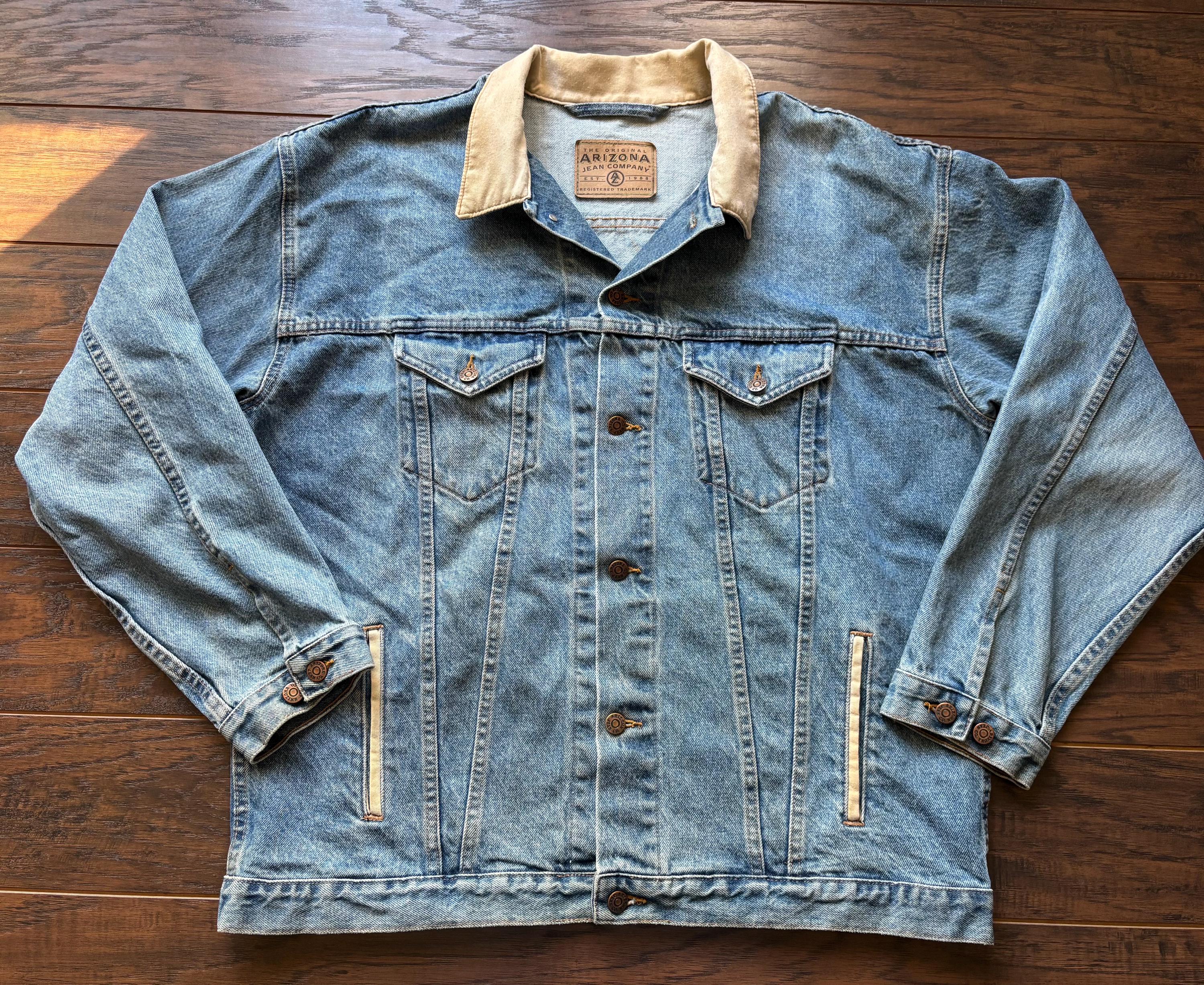 Veste Denim Arizona Jeans Réversible - Taille L - Vintage - Occasion Très Bon état