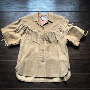 Mauve Size 4p Vintage 80/'s Suede Margaret Godfrey ShirtJacket Lavender