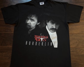 1996 Vintage Brooks & Dunn “Borderline” Country Concert T-Shirt