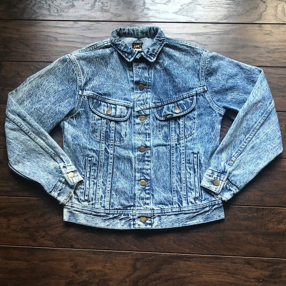 80’s Vintage Western Lee Acid Wash Denim Jacket - image 1