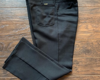 Vintage Western Men’s Wrangler Polyester Trousers | Made in USA