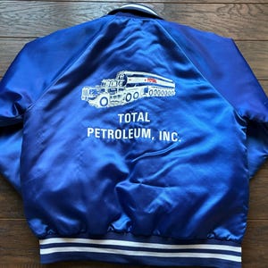 70’s/80’s Vintage Total Petroleum, INC Nylon  BomberJacket “Brad” | F&C Sportswear Dearborn, Mich