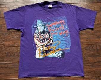 VINTAGE 90's Tracy Lawrence Concert T-shirt Autographed