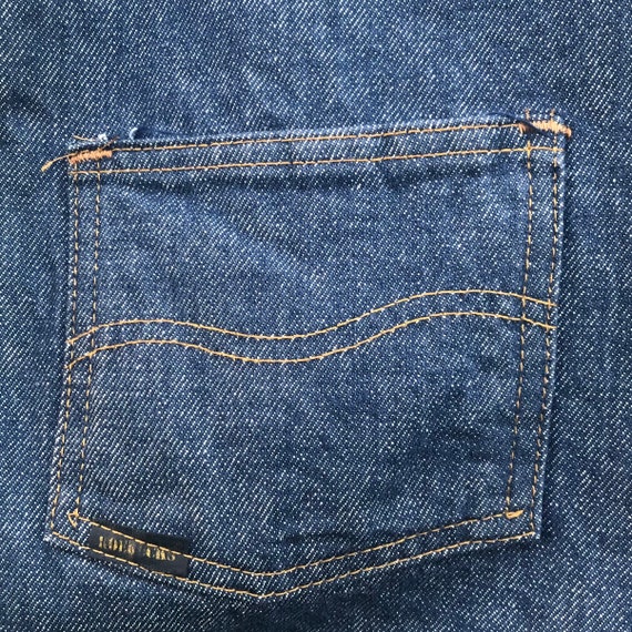 90'S ROEBUCKS denim overalls, men's size W35, vintage unclear blue type Vintage Second Hand