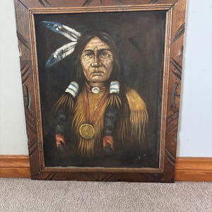 Velvet Painting Native Americans - Etsy
