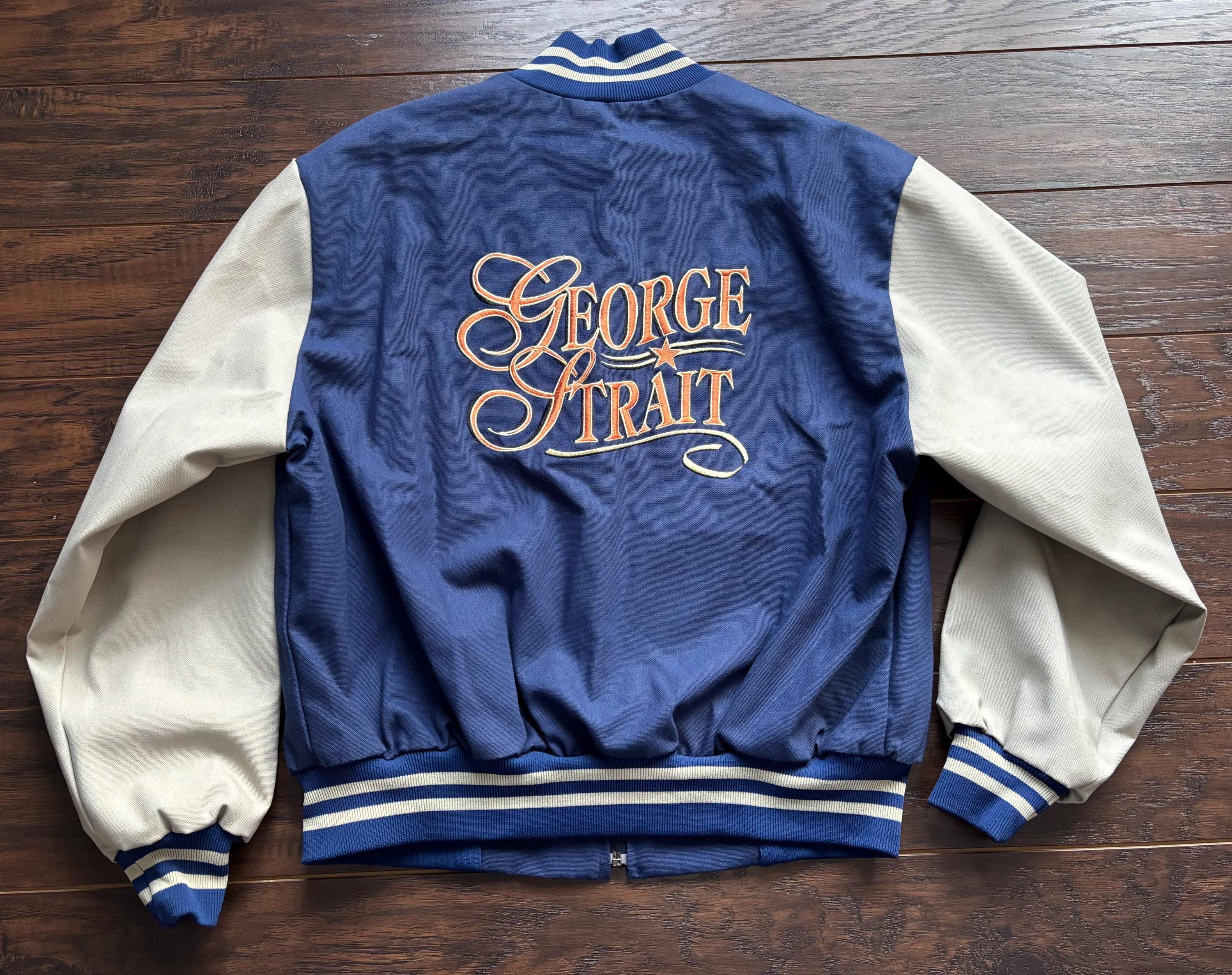 Vintage 1990s Western George Strait Embroidered Country Concert 