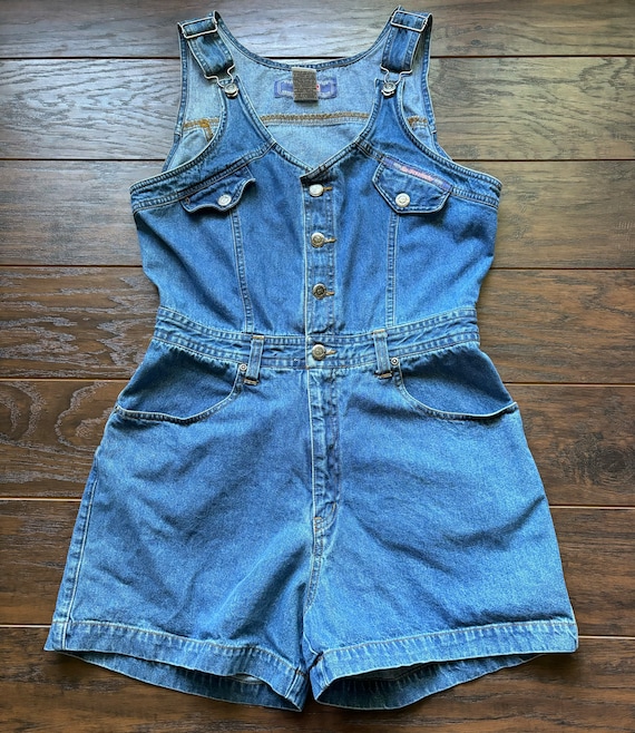 90’s Vintage Western No Boundaries Denim Romper Sh