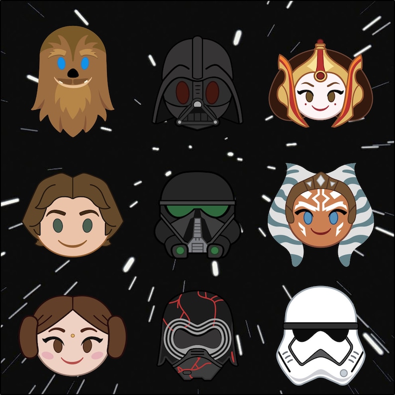 Star Wars Emoji SVG / EPS / PNG / Party / Gift - Etsy