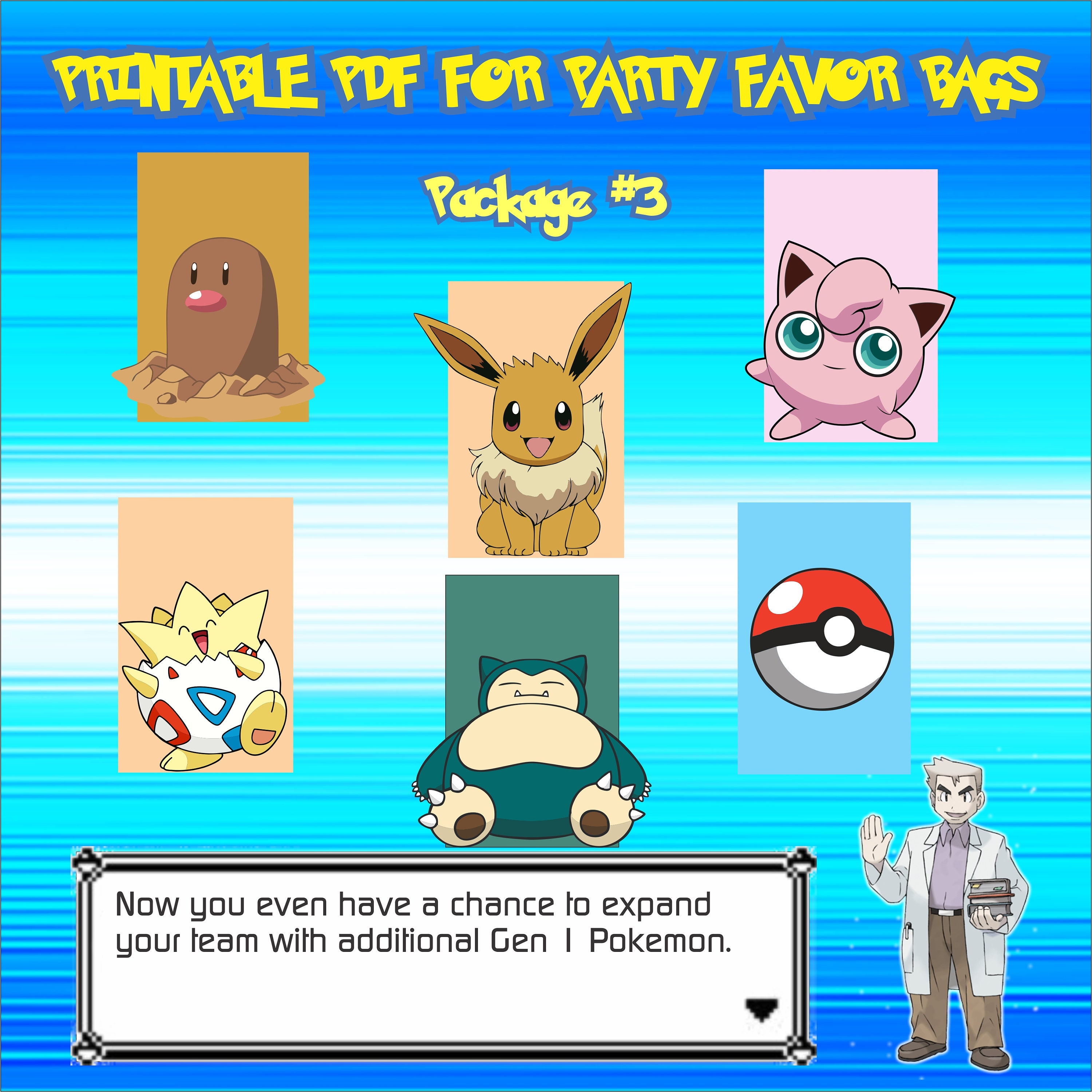 Pokemon pack printable