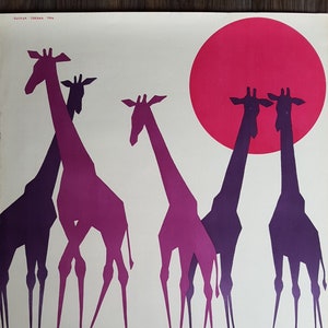 Original Vintage German Poster "ZOO Leipzig" from the GDR/DDR 1964