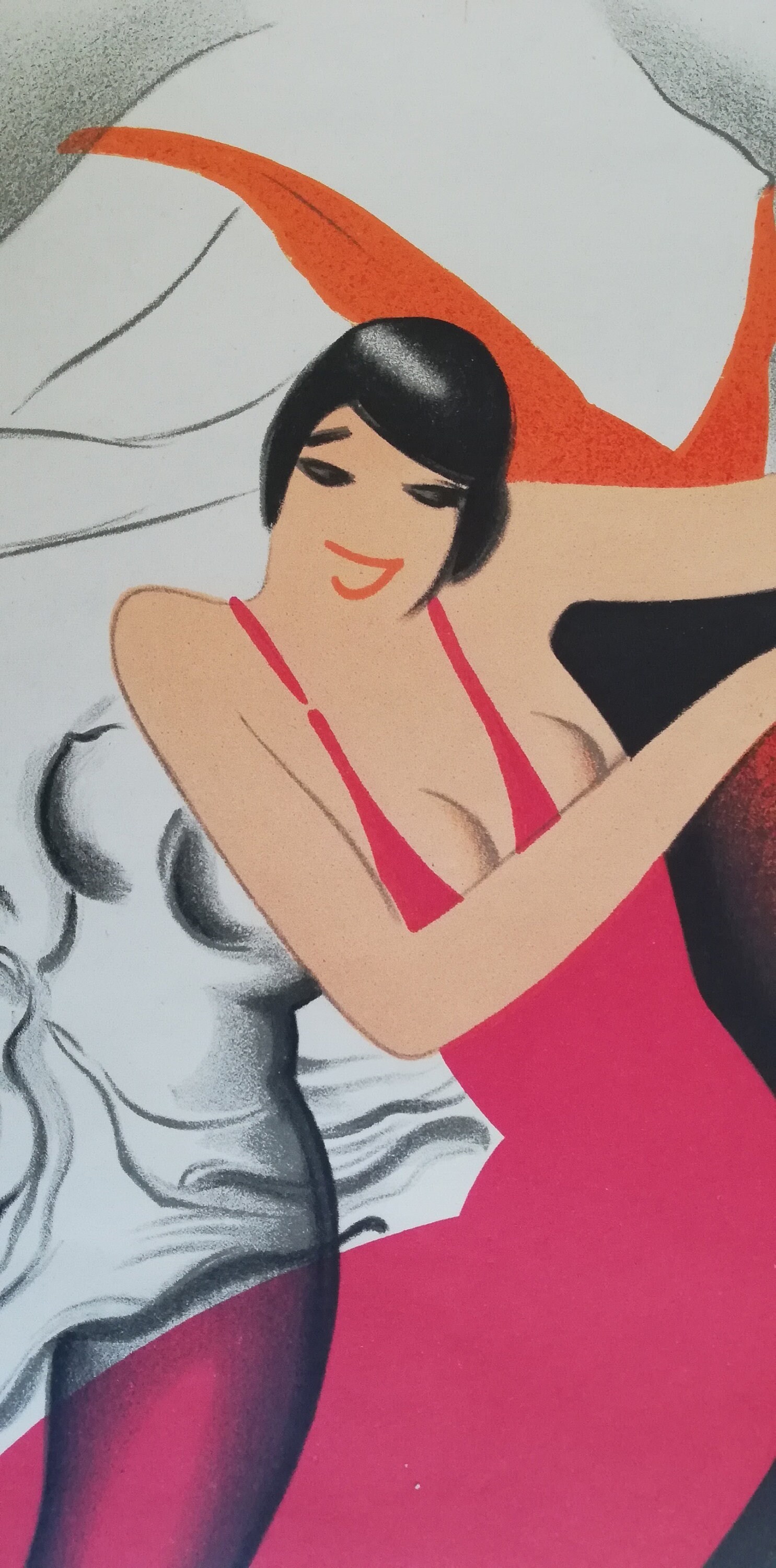 SALE Original Vintage French Art Deco Lithograph Poster | Etsy