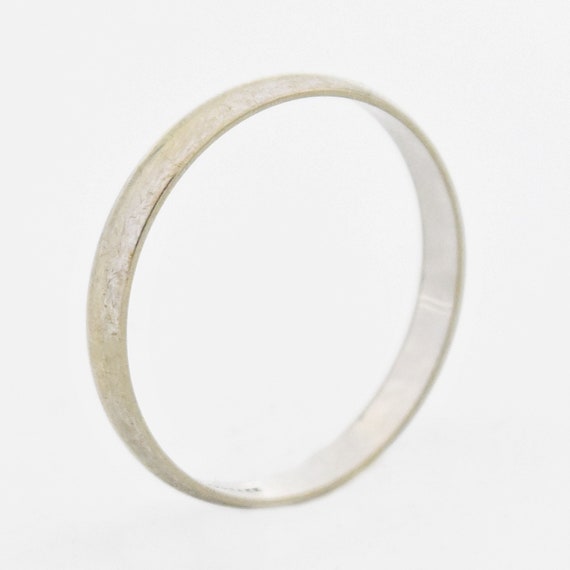 10k White Gold Vintage Keepsake Wedding Band/Ring 