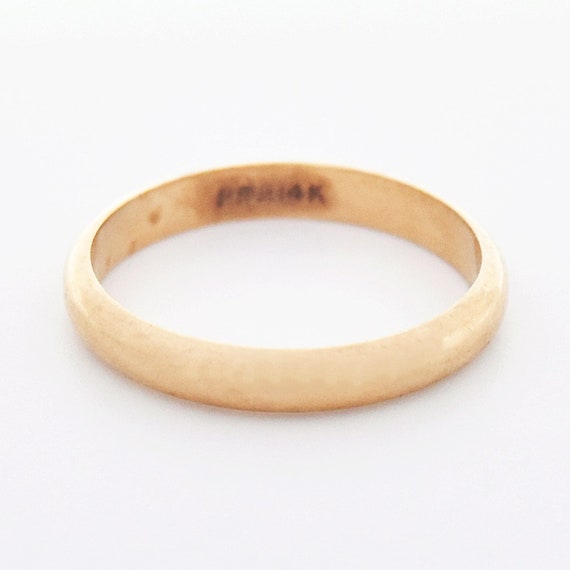 14kt Yellow Gold Estate Wedding Band/Ring Size 10… - image 2